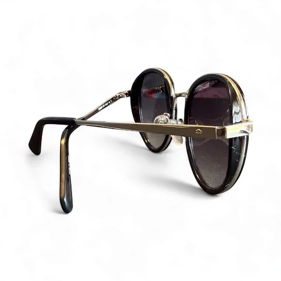 Kenneth Cole NWT Black Round Sunglasses display picture 1